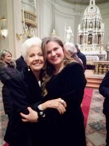 Con Raina Kabaivanska, dopo il concerto in suo onore a Modena, 15 dicembre 2018