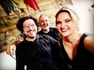 Con Michele Monasta e Paolo Manciocchi durante l'ultimo shooting a Fiesole